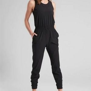 Athleta black jumpsuit, size 0